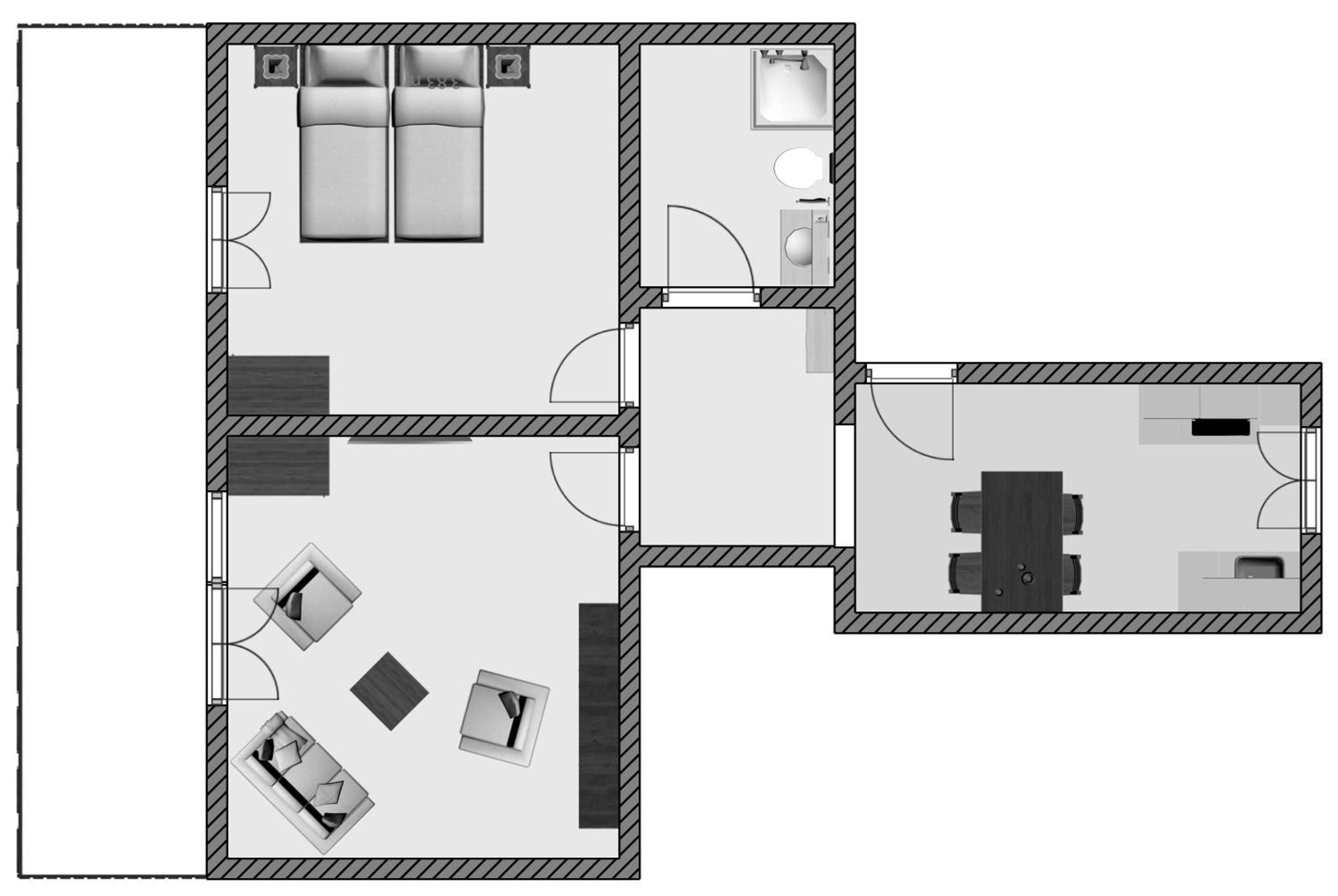 Chalet Soldanella Grachen Bilik gambar
